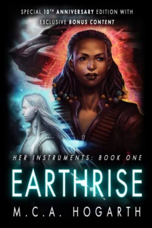 Book cover for "Earthrise" by MCA Hogarth