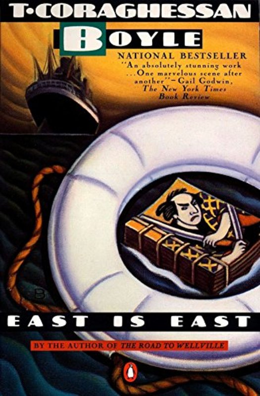 Book cover for "East Is East" by TC Boyle