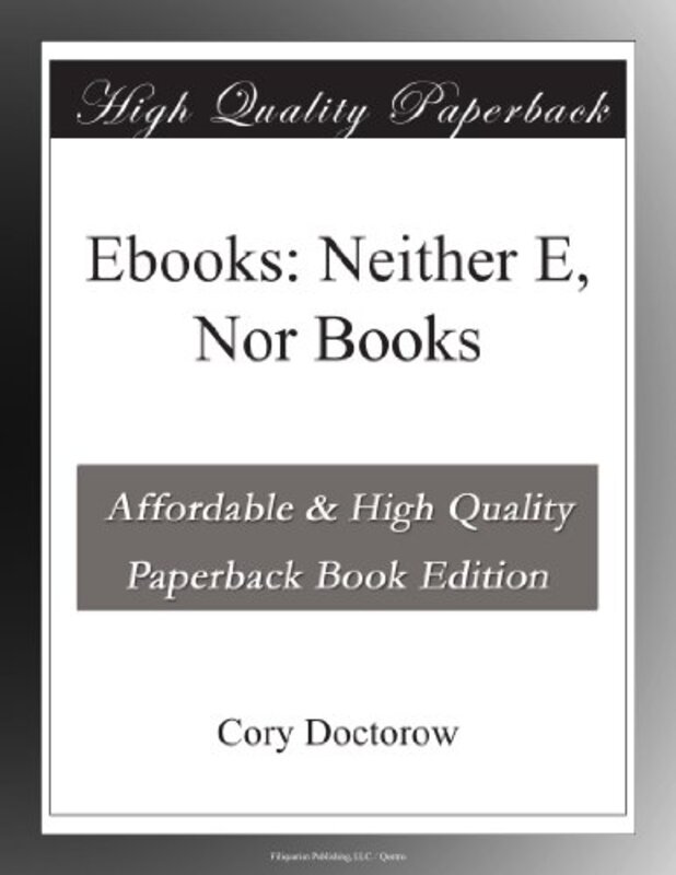 Book cover for "Ebooks"