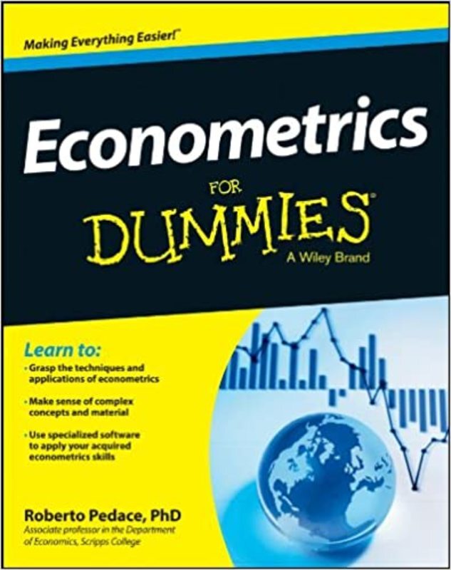 Book cover for "Econometrics For Dummies" by Roberto Pedace