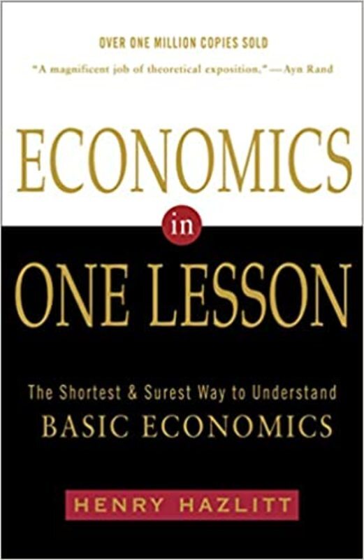 Book cover for "Economics in One Lesson" by Henry Hazlitt