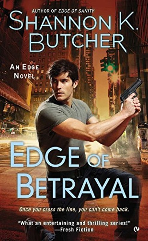 Book cover for "Edge of Betrayal" by Shannon K Butcher