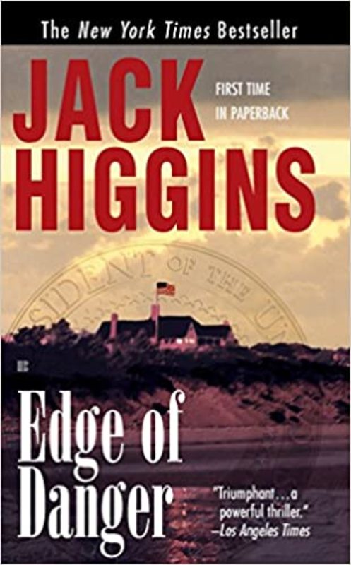 Book cover for "Edge of Danger" by Jack Higgins