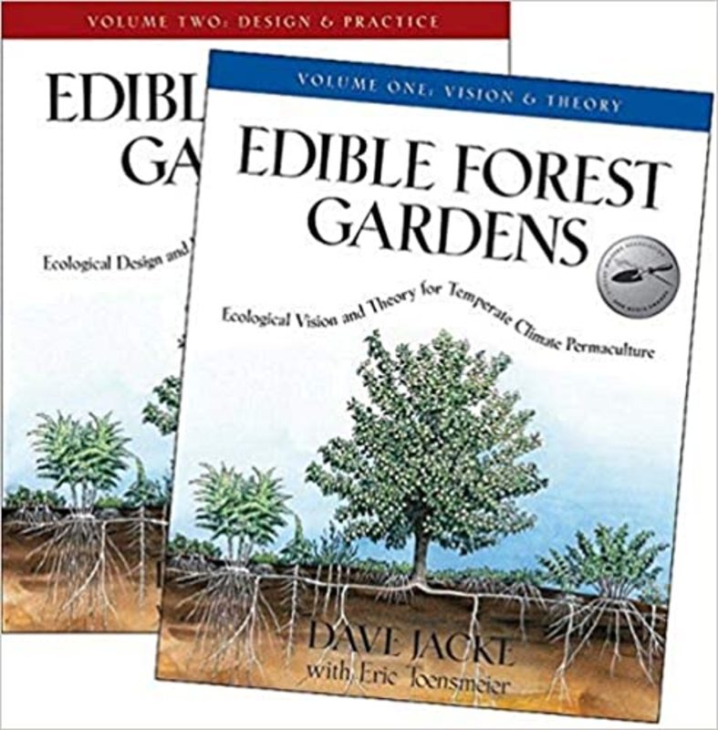 Book cover for "Edible Forest Gardens" by Dave Jacke