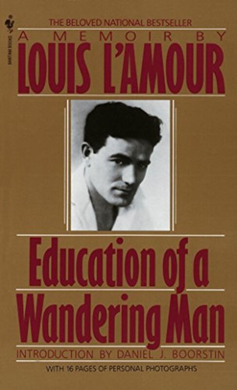 Book cover for "Education of a Wandering Man" by Louis LAmour