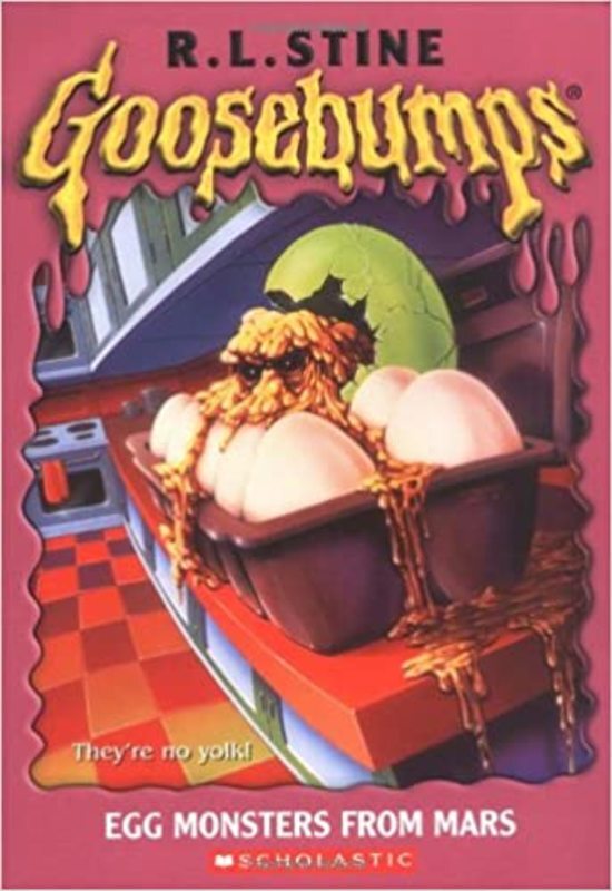 Book cover for "Egg Monsters from Mars" by R.L. Stine