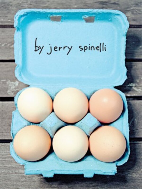 Book cover for "Eggs" by Jerry Spinelli