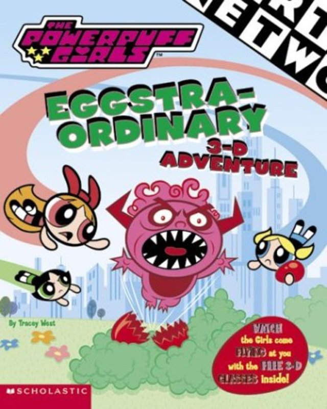 Book cover for "Eggstra-Ordinary 3-D Adventure" by Tracey West