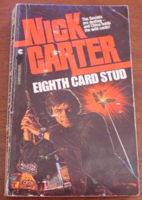 Book cover for "Eighth Card Stud" by Nick Carter