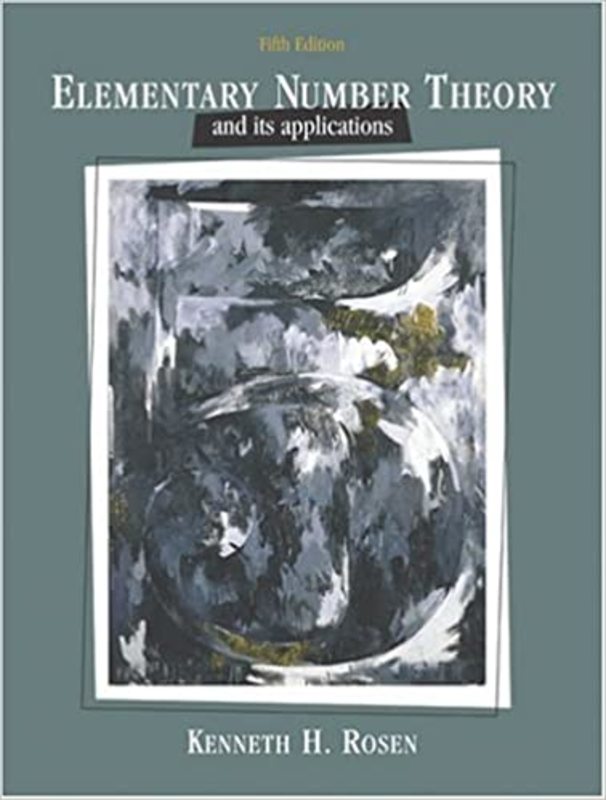 Book cover for "Elementary Number Theory" by Kenneth H. Rosen