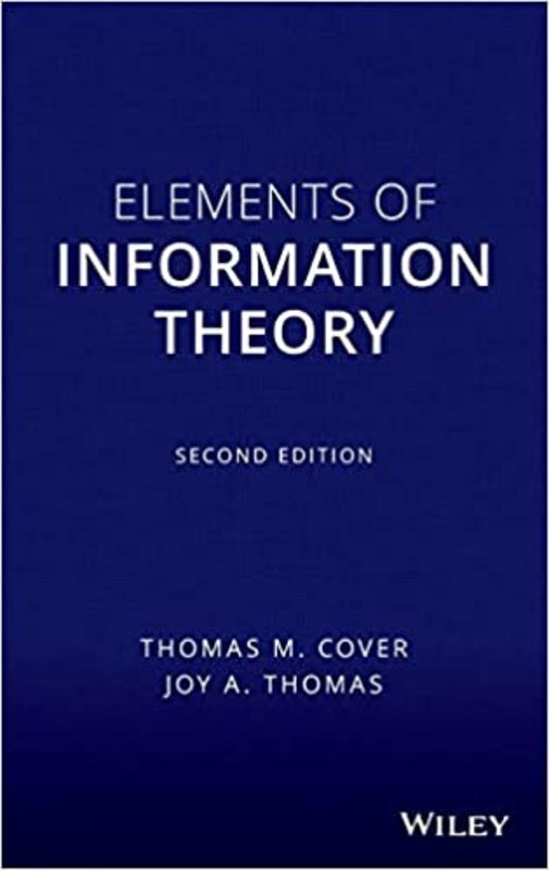 Book cover for "Elements of Information Theory" by Thomas M. Cover