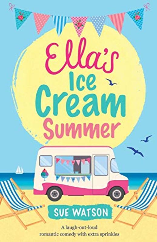 Book cover for "Ella's Ice-Cream Summer" by Sue Watson