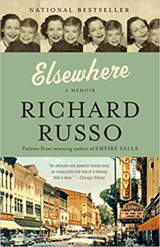 Book cover for "Elsewhere / On Helwig Street" by Richard Russo