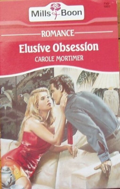 Book cover for "Elusive Obsession" by Carole Mortimer
