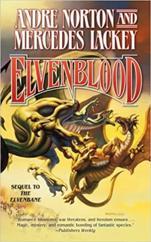 Book cover for "Elvenblood" by Andre Norton