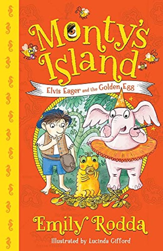 Book cover for "Elvis Eager and the Golden Egg" by Emily Rodda