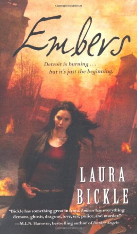 Book cover for "Embers" by Laura Bickle
