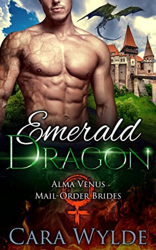 Book cover for "Emerald Dragon" by Cara Wylde