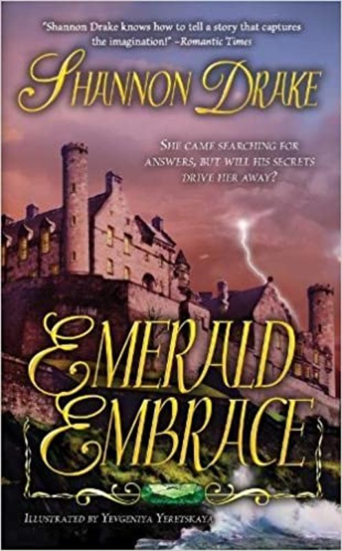 Book cover for "Emerald Embrace" by Shannon Drake