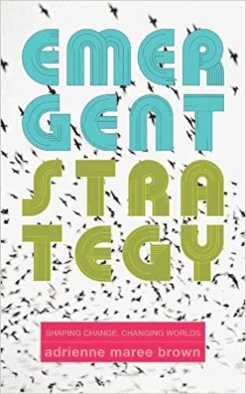 Book cover for "Emergent Strategy" by adrienne maree brown