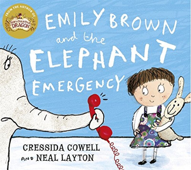 Book cover for "Emily Brown and the Elephant Emergency" by Cressida Cowell