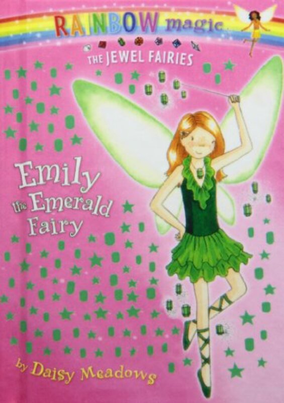 Book cover for "Emily the Emerald Fairy" by Daisy Meadows