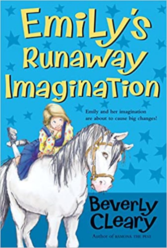 Book cover for "Emily's Runaway Imagination" by Beverly Cleary