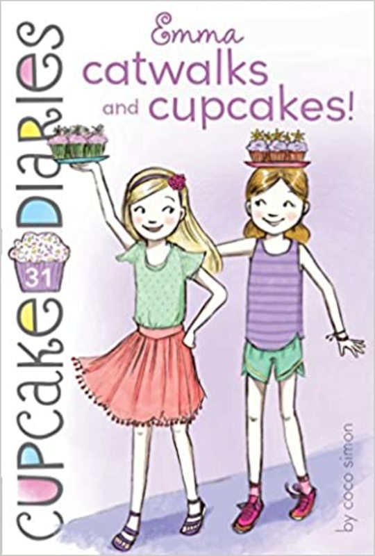 Book cover for "Emma Catwalks and Cupcakes!" by Coco Simon