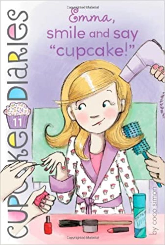 Book cover for "Emma, Smile and Say "Cupcake!"" by Coco Simon