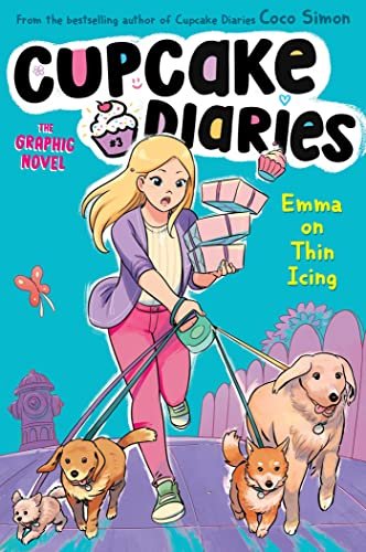 Book cover for "Emma on Thin Icing: The Graphic Novel" by Coco Simon