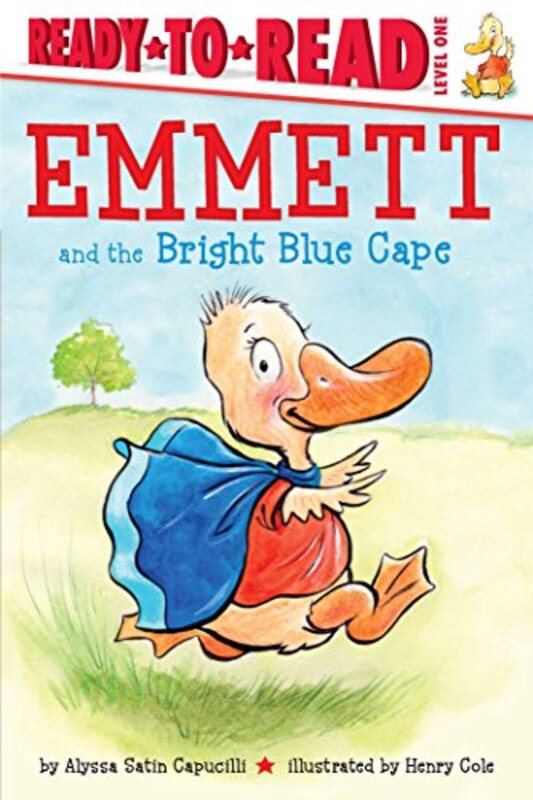 Book cover for "Emmett and the Bright Blue Cape" by Alyssa Satin Capucilli