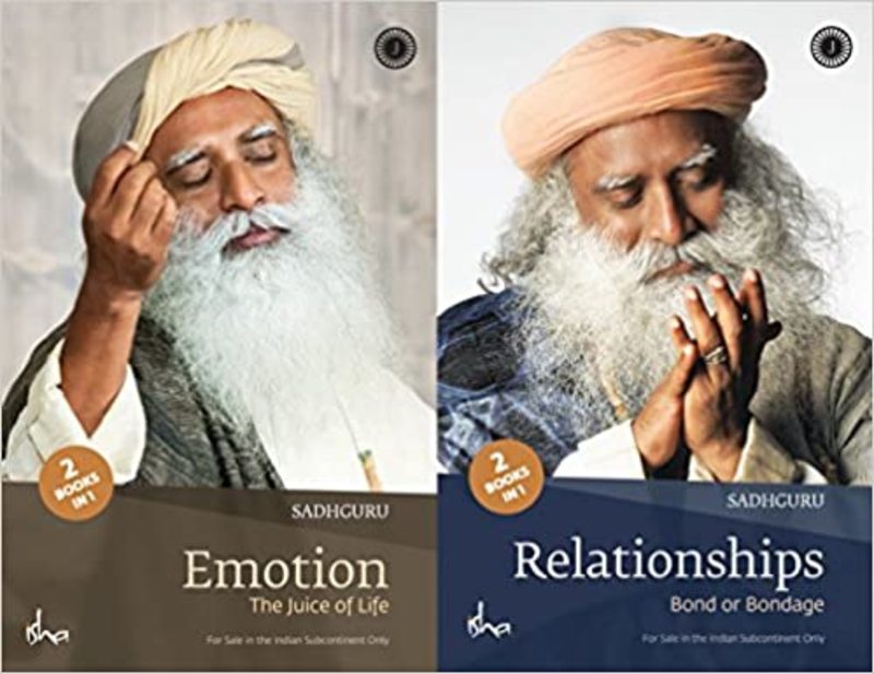 Book cover for "Emotion and Relationships" by Sadhguru