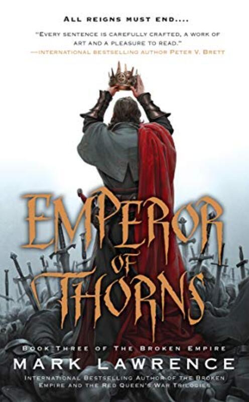 Book cover for "Emperor of Thorns" by Mark Lawrence