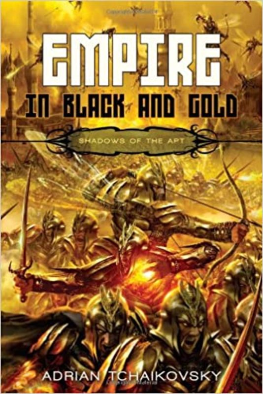 Book cover for "Empire in Black and Gold" by Adrian Tchaikovsky