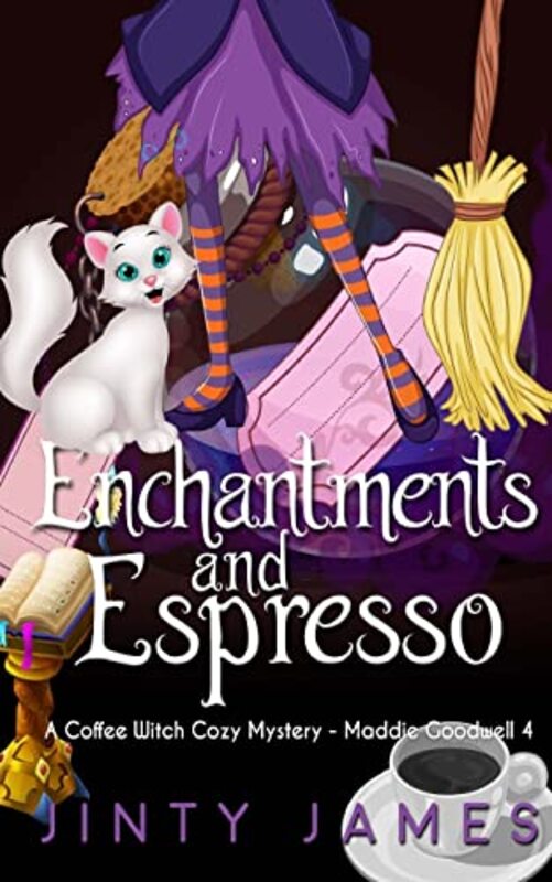 Book cover for "Enchantments and Espresso" by Jinty James