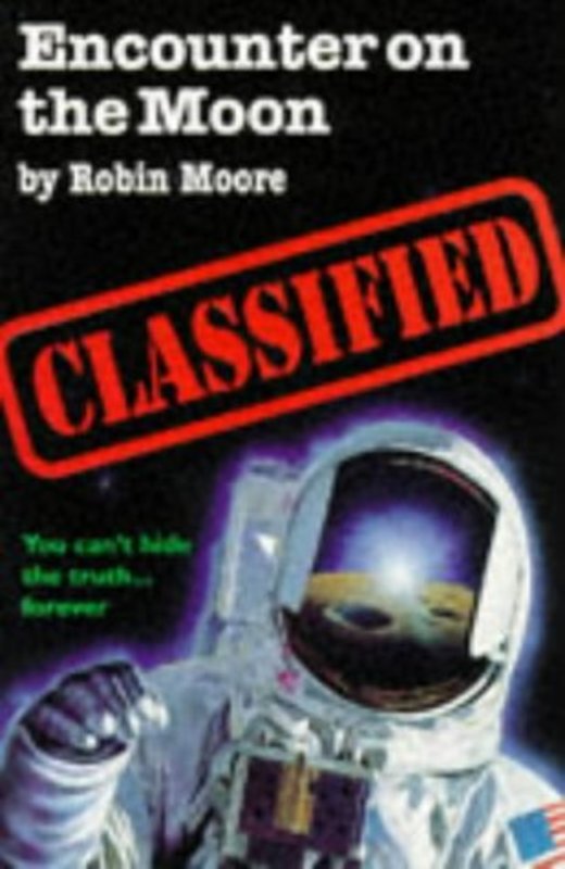 Book cover for "Encounter on the Moon" by Terry Deary