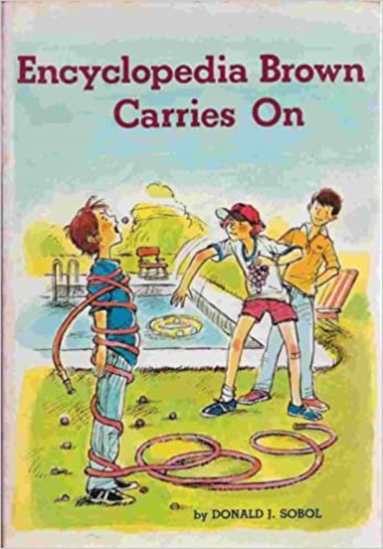 Book cover for "Encyclopedia Brown Carries On" by Donald J Sobol
