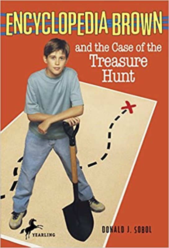 Book cover for "Encyclopedia Brown and the Case of the Treasure Hunt" by Donald J Sobol