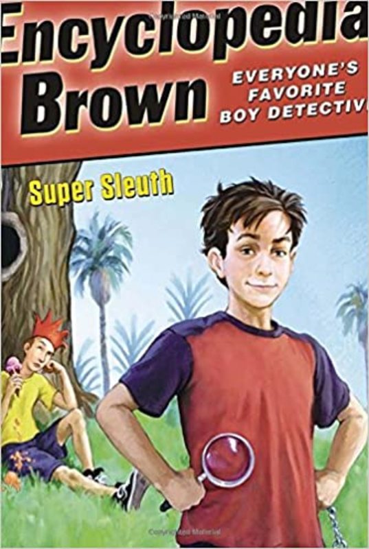 Book cover for "Encyclopedia Brown, Super Sleuth" by Donald J Sobol