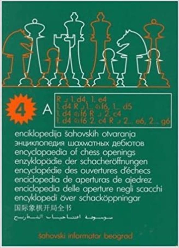 Book cover for "Encyclopedia of Chess Openings" by Zdenko Krnic