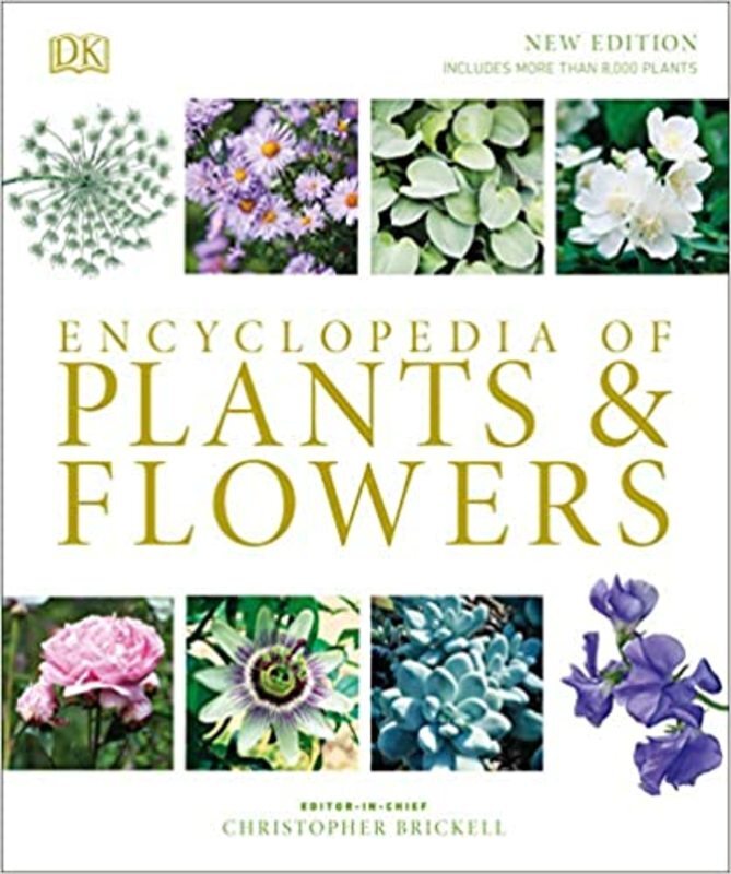 Book cover for "Encyclopedia of Plants and Flowers" by Christopher Brickell
