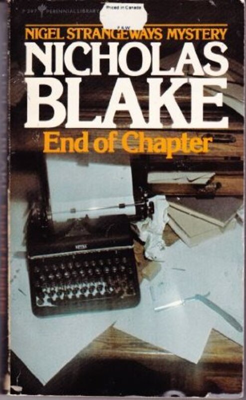 Book cover for "End of Chapter" by Nicholas Blake