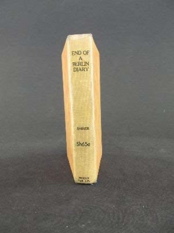 Book cover for "End of a Berlin Diary" by William L Shirer