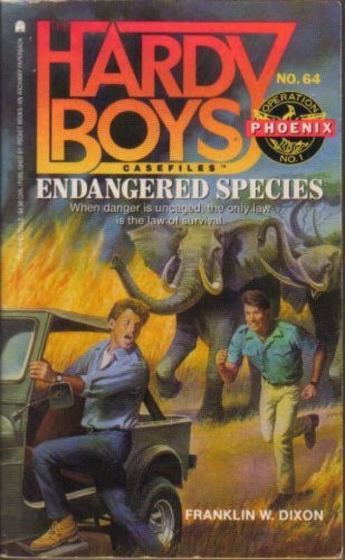 Book cover for "Endangered Species" by Franklin W Dixon