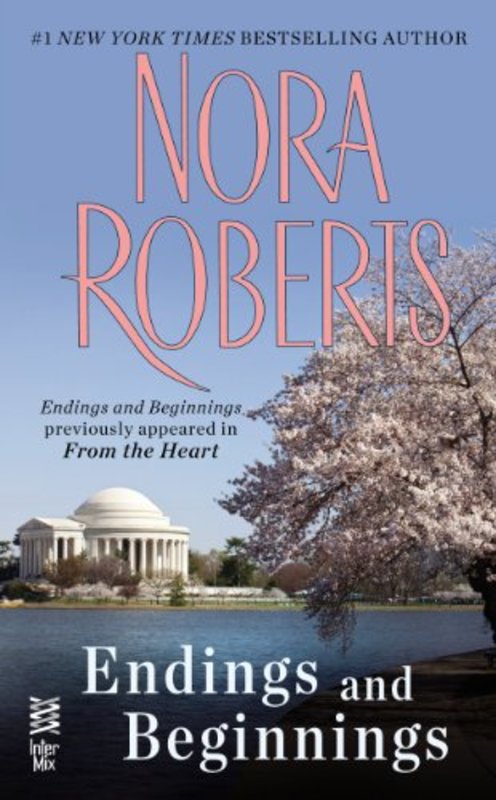 Book cover for "Endings and Beginnings" by Nora Roberts