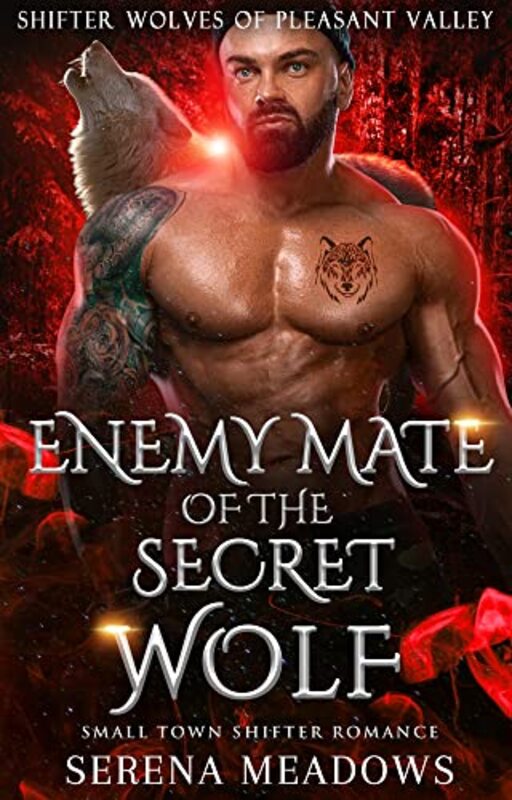 Book cover for "Enemy Mate of the Secret Wolf" by Serena Meadows