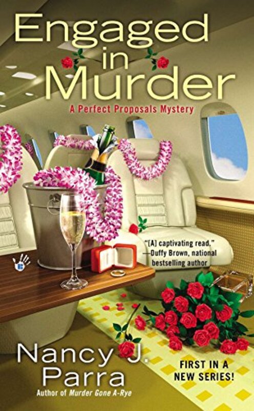 Book cover for "Engaged in Murder" by Nancy J Parra