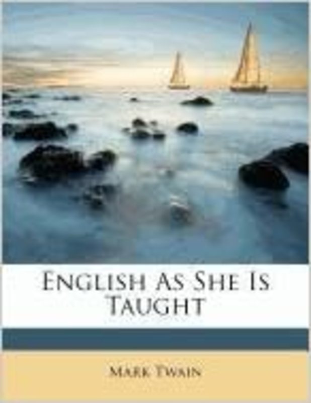 Book cover for "English as She is Taught"