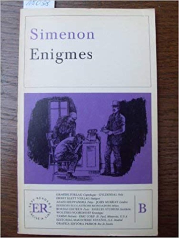 Book cover for "Enigmas" by Georges Simenon