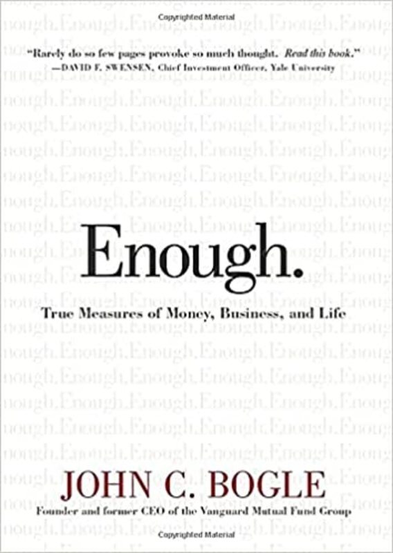 Book cover for "Enough" by John C. Bogle